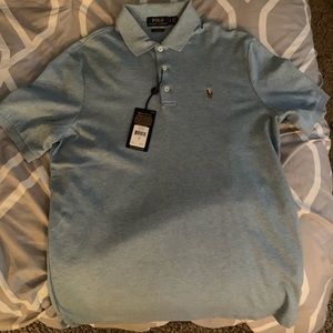 Polo Ralph Lauren Classic-Fit polo in baby blue.
